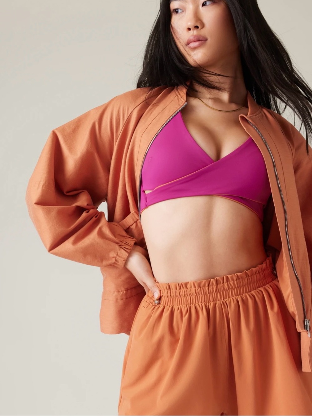 NWT Alicia Keys × Athleta Enlighten Up Linen